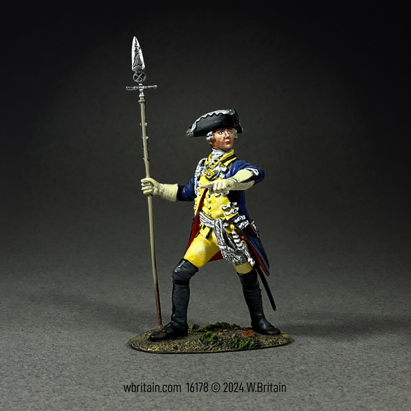 16178 - Hessian Leib Infantry Regiment Officer, 1776