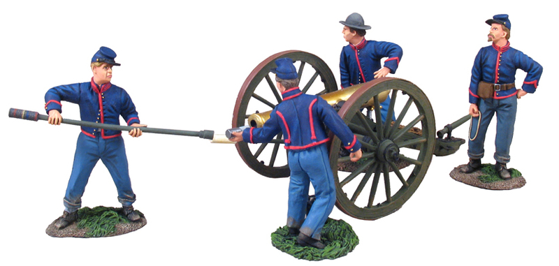 31056 - Union Artillery Set No.2, "Loading Canister" - 12 Pound Napoleon Gun and 4 Man Crew