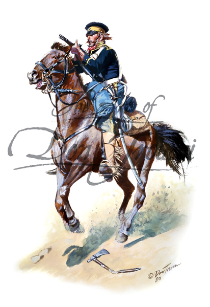 U.S. Dragoon on Horseback c.1850